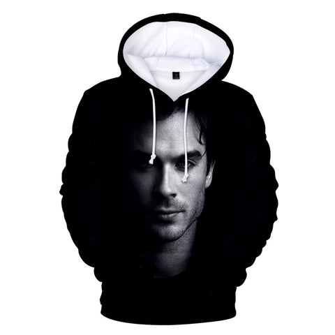 Image of The Vampire Diaries Damon Salvatore Hoodie Sweatshirt