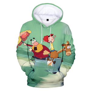 Funny 3D Printed Hooded Pullover - Cartoon It's Pony Hoodies