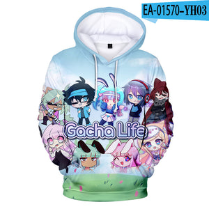 Cartoon Game Gacha Life Hoody Sweatshirt Hoodies Pullovers