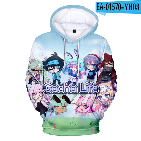 Image of Cartoon Game Gacha Life Hoody Sweatshirt Hoodies Pullovers