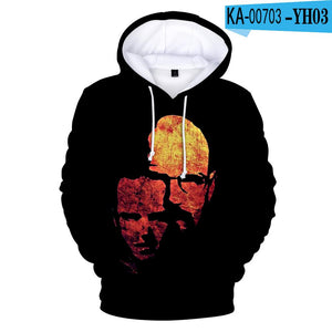 Fashion Breaking Bad 3D Printed Zip Up Hooded Sweatshirt