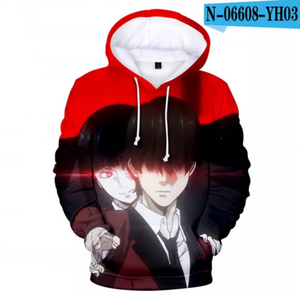 Regular 3D Printed Anime Kakegurui Hoodie