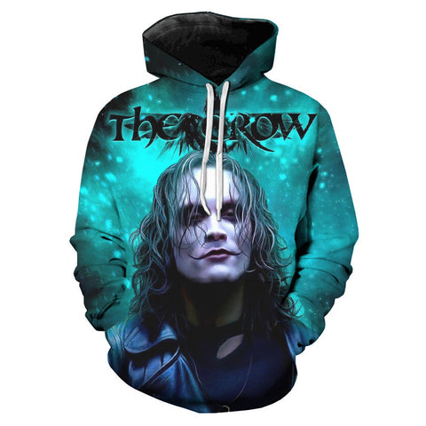 Image of Horror Movie Eric Draven Pullover - The Crow 3D Printed Hoodies