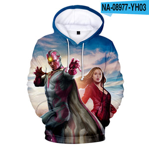 Fashion 3D Printed Wanda Vision Hoodie Sweatshirts