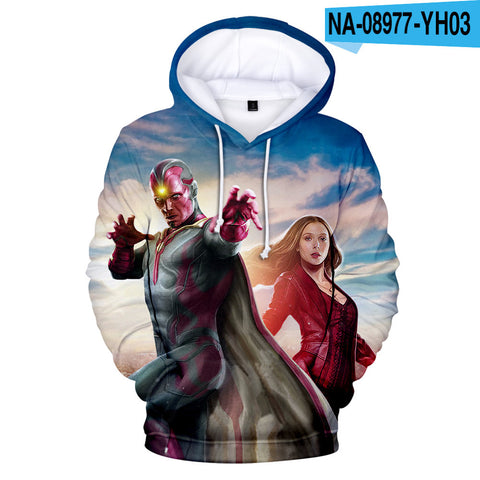 Image of Fashion 3D Printed Wanda Vision Hoodie Sweatshirts