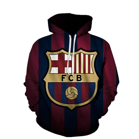 Image of Men's 3D Printed Hoodie - Football Logo Arsenal Pullover Sweatshirt