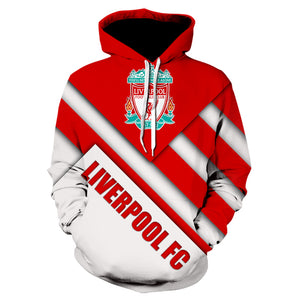 3D Printing Men's Hooded Sweatshirt - Football Team Badge Hoodie