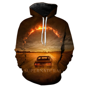 TV Series Supernatural Hoodies - 3D Printed Hooded Sweatshirts