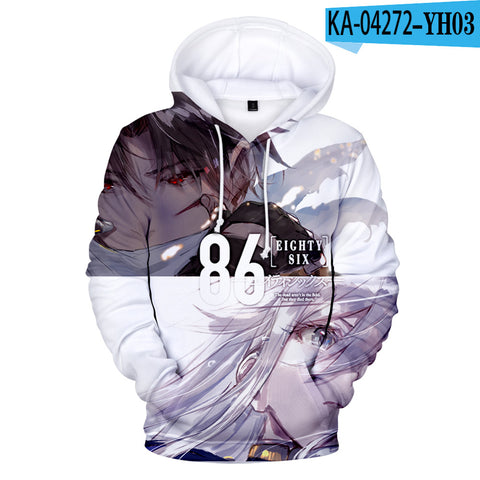 Image of Cartoon 86 -Eighty Six 3D Printed Hooded Sweatshirt Pullovers Hoodies