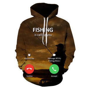 3D Tropical Fish Hooded Sweatshirts - Fashion Print Hoodies