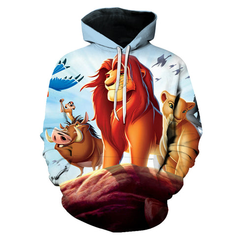 Image of The Lion King 3D Printed Hooded Sweatshirts Hoodie