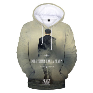 Fashion 3D Printed Hoodie - Oversized Peaky Blinders Pullover Sportswear