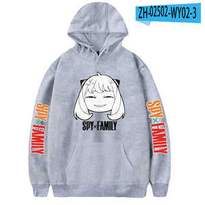 SPY×FAMILY Hoodies Anya Forger Long Sleeve Pullover Hooded Sweatshirts Casual Streetwear Sweatshirt