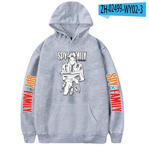 SPY×FAMILY Hoodies Twilight Loid Forger Long Sleeve Pullover Hooded Sweatshirts Casual Streetwear Sweatshirt