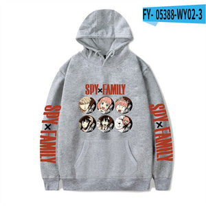 SPY x FAMILY Hoodie Anime Casual Hoodies Anime Hooded Pullovers Sweatshirts