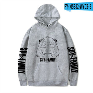 SPY x FAMILY Hoodie Anime Casual Hoodies Anya Forger Hooded Pullovers Sweatshirts