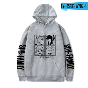 SPY x FAMILY Hoodie Anime Casual Hoodies Manga Loose Hooded Pullovers Sweatshirts