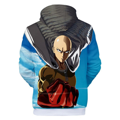 Image of One Punch Man Hoodies - Saitama Pullover Hooded Sweatshirt