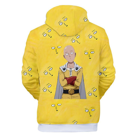 Image of One Punch Man Hoodies - Saitama Pullover Hooded Sweatshirt