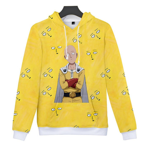 Image of One Punch Man Hoodies - Saitama Pullover Hooded Sweatshirt