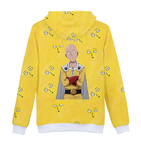 Image of One Punch Man Hoodies - Saitama Pullover Hooded Sweatshirt