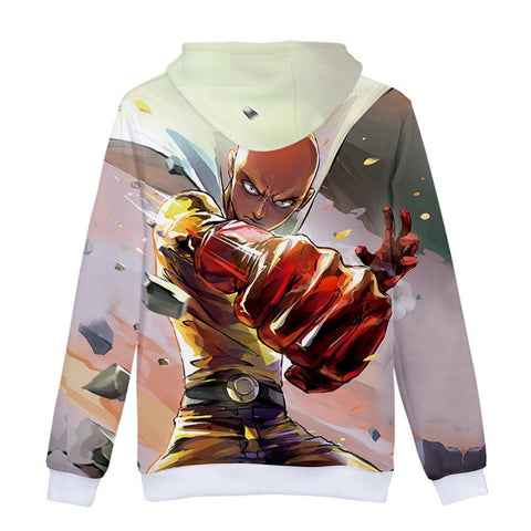 Image of One Punch Man Hoodies - Saitama Pullover Hoodie Sweatshirt