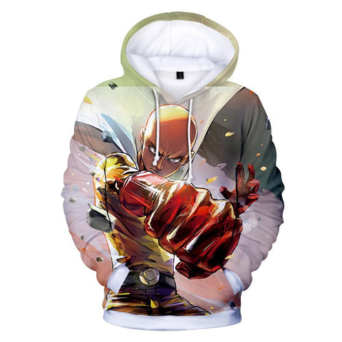 Image of One Punch Man Hoodies - Saitama Pullover Hoodie Sweatshirt