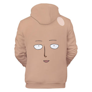 One Punch Man Hoodies - Saitama Drawstring Pullover Hoodie