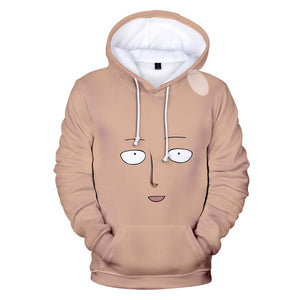 One Punch Man Hoodies - Saitama Drawstring Pullover Hoodie