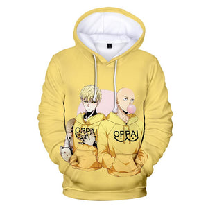 One Punch Man Hoodies - Saitama Genos Pullover Hoodie