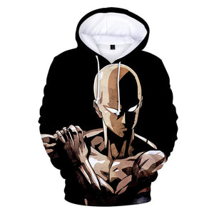 One Punch Man Hoodies - Saitama Pullover Hooded Sweatshirt