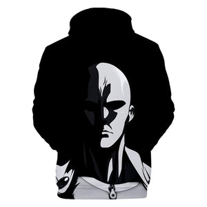 One Punch Man Hoodies - Saitama Black Pullover Hoodie