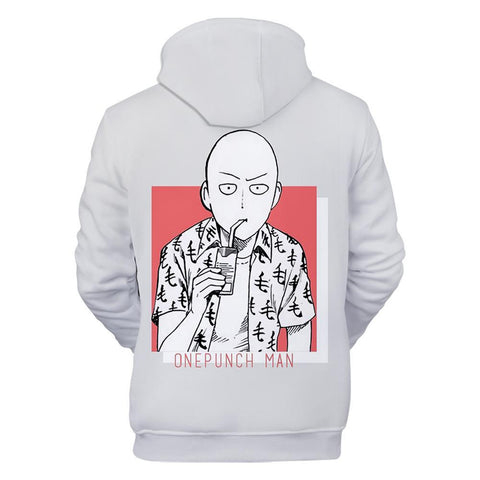 Image of One Punch Man Hoodies - Saitama Pullover Hooded Sweatshirt