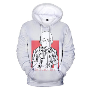 One Punch Man Hoodies - Saitama Pullover Hooded Sweatshirt