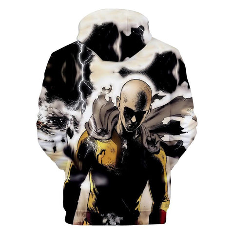 Image of One Punch Man Hoodies - Saitama Drawstring Pullover Hoodie