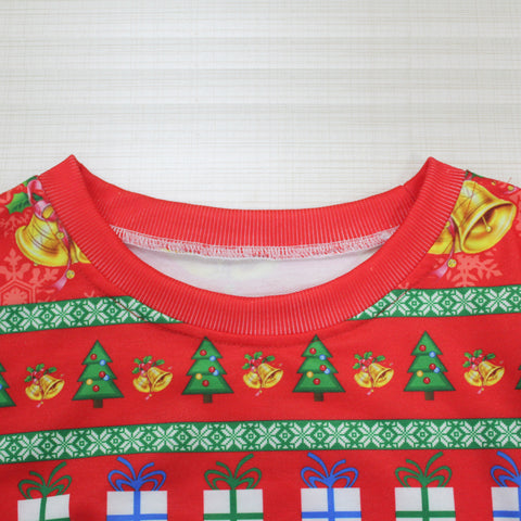 Image of Christmas Sweatshirts -Santa Claus Icon Super Cute Red 3D Sweatshirt