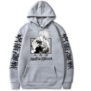 Satoru Gojo Jujutsu Kaisen Print Hooded Casual Sweatshirts