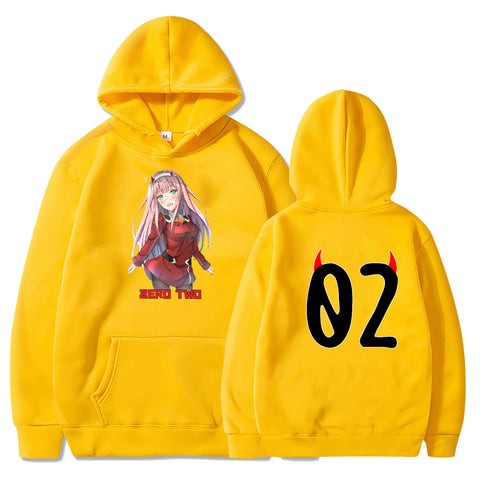 Image of Zero Two Darling In The Franxx Oversized Hoodies Anime Hoodie Streetwear Sweatshirt