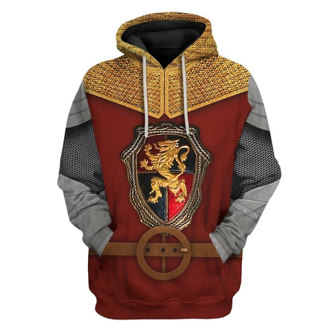 Image of Historical Personage Sir Lancelot 3D Printed Cosplay Hoodie