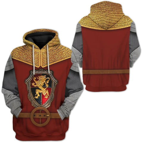 Image of Historical Personage Sir Lancelot 3D Printed Cosplay Hoodie