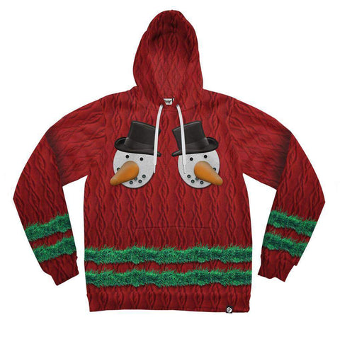 Image of Snowman Chest Hoodie