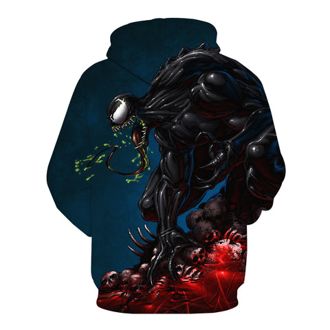 Image of Spiderman Hoodies - Awesome Villain Venom Monster 3D Hoodie