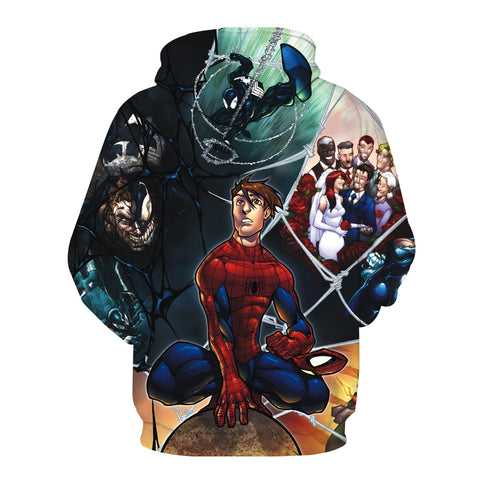 Image of Spider-Man Hoodies - Cool Marvels Spider-Man Spuer Cool 3D Hoodie