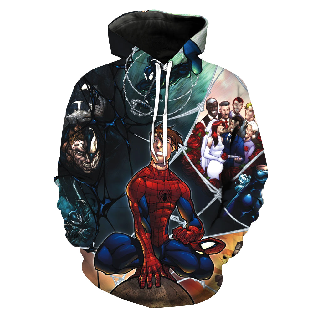 Spider-Man Hoodies - Cool Marvels Spider-Man Spuer Cool 3D Hoodie