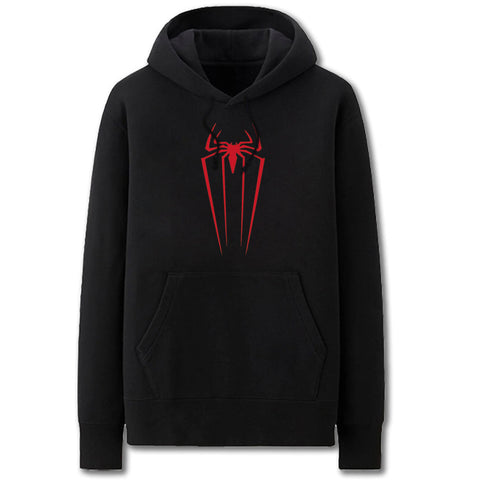 Image of Spider-Man Hoodies - Solid Color The Amazing Spider-Man Logo Fleece Hoodie