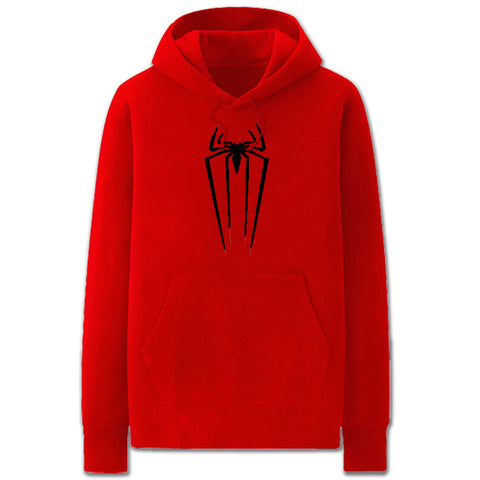 Image of Spider-Man Hoodies - Solid Color The Amazing Spider-Man Logo Fleece Hoodie