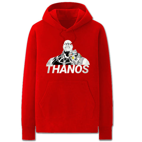 Image of The Avengers Hoodies - Solid Color Super Hero Thanos Fleece Hoodie