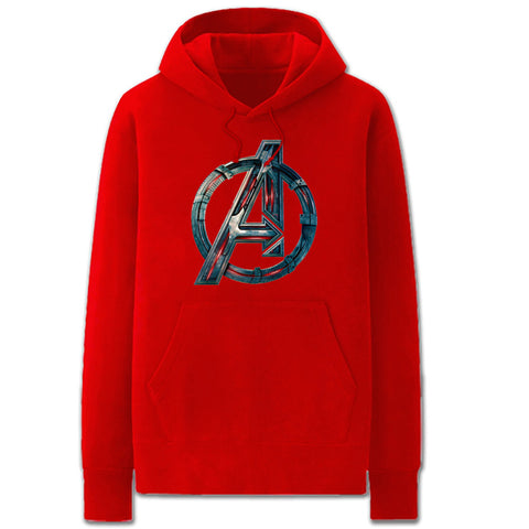 Image of The Avengers Hoodies - Solid Color Avengers: Age of Ultron Logo Fleece Hoodie