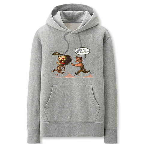 Image of Predator Hoodies - Solid Color Alien Cartoon Style Super Cute Fleece Hoodie