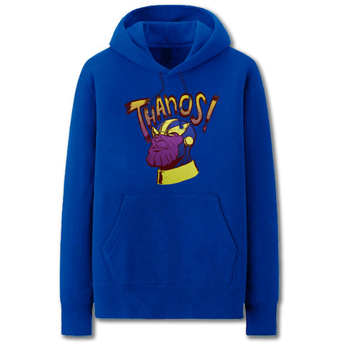 Image of The Avengers Hoodies - Solid Color Thanos was Right Cartoon Style Super Cool Fleece Hoodie